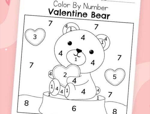 Valentine’s Day Color By Number Free Printable