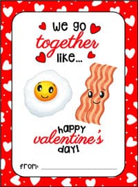eggs and bacon free printable mrs. merry