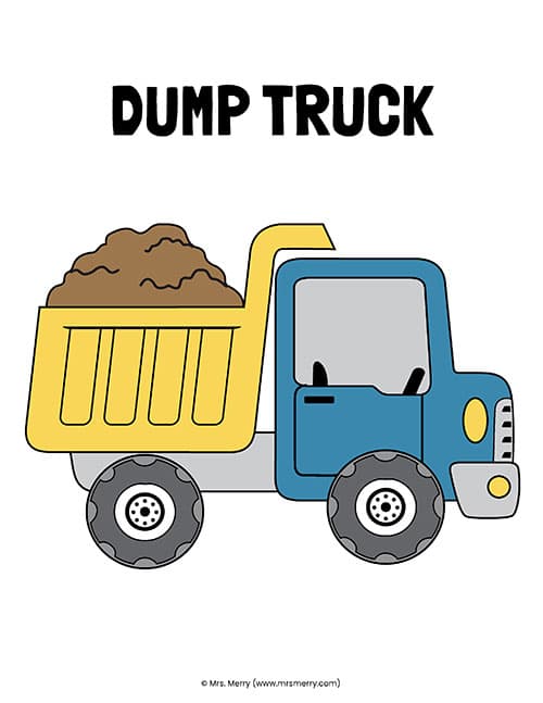 drump truck for party decoration