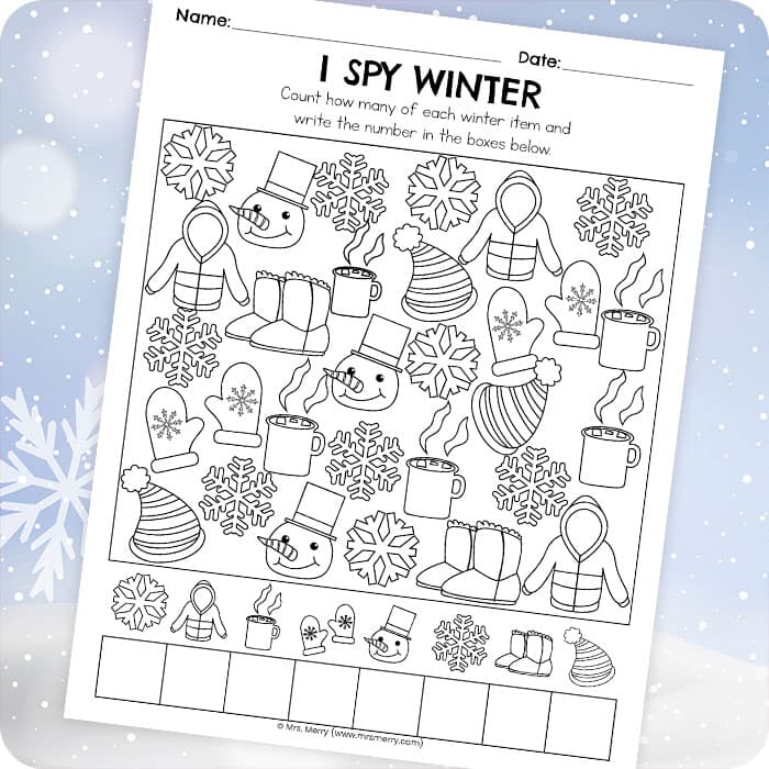 i spy winter games free printable