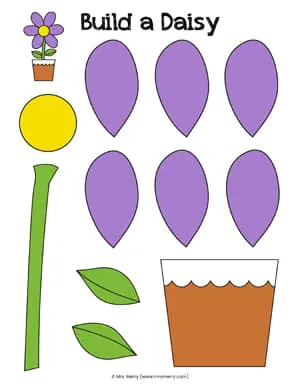 daisy cut out template