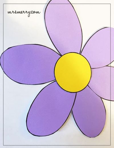 put together daisy flower printable