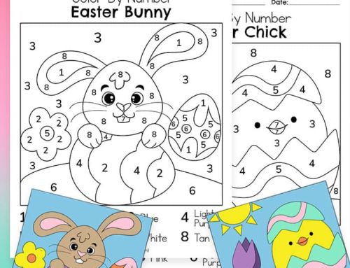 Free Easter Color By Number Printable Worksheets