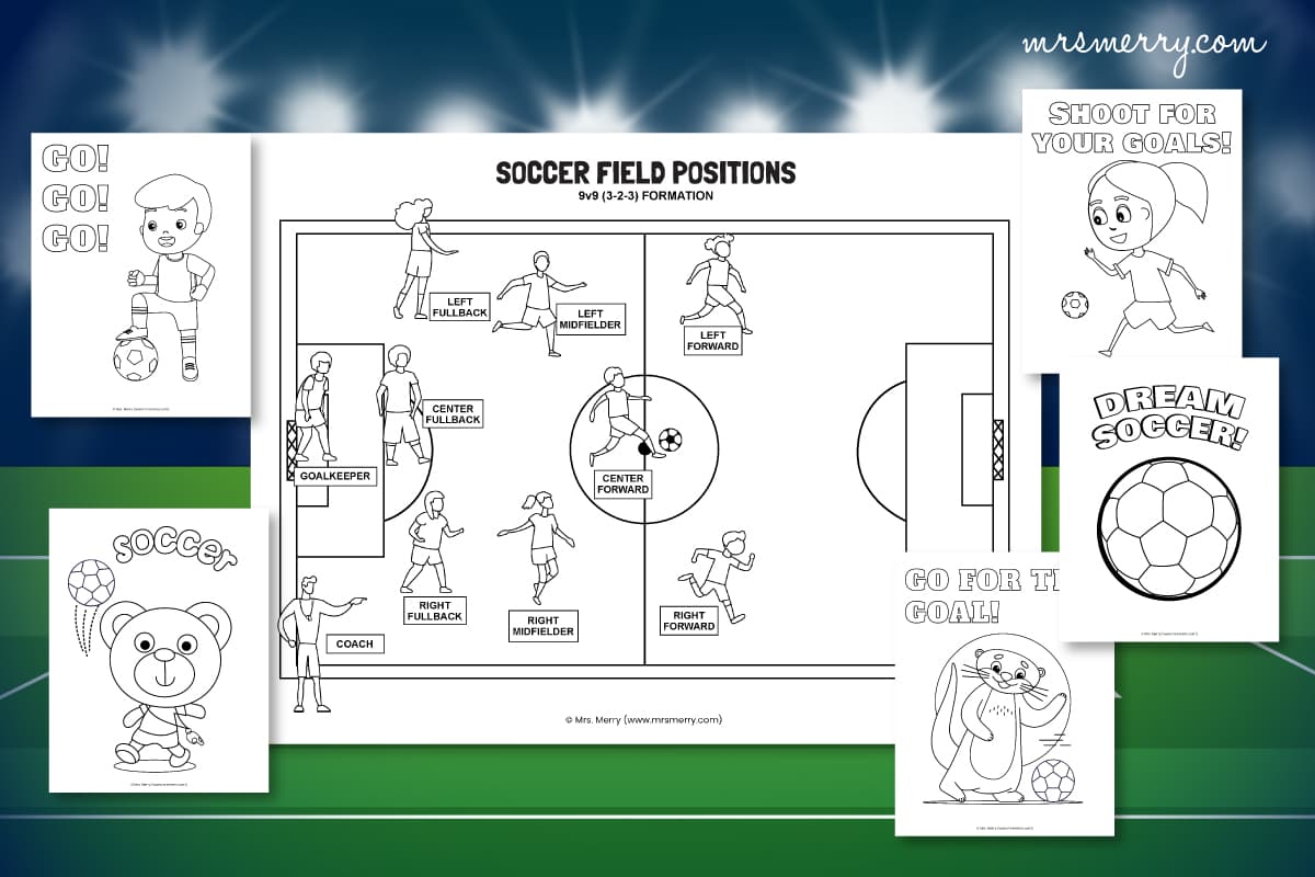 printable soccer field positions for kids