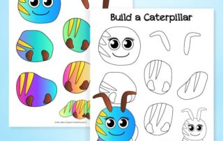 caterpillar template free printable
