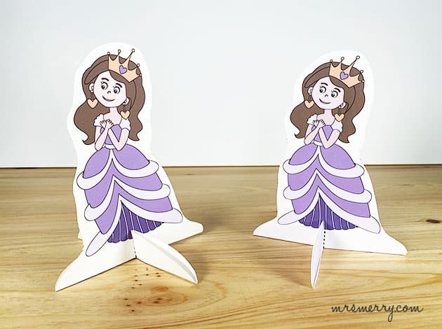 paper doll printed on regular plain paper and stock