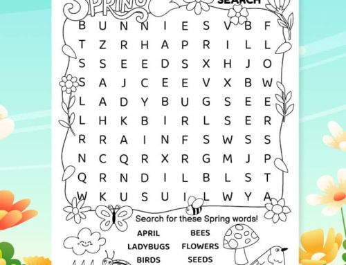 Spring Word Search Puzzle Free Printable