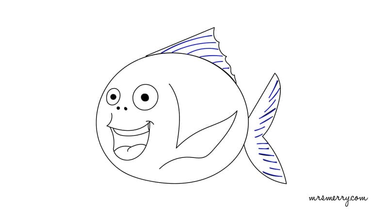 How To Draw a Fish - EASY Drawing Tutorial!-saigonsouth.com.vn