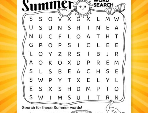 Free Summer Word Search Printable Puzzle