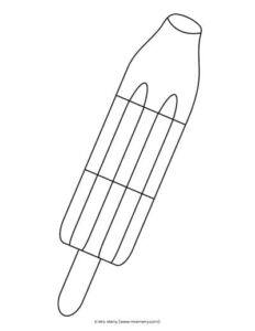 popsicle coloring page pdf