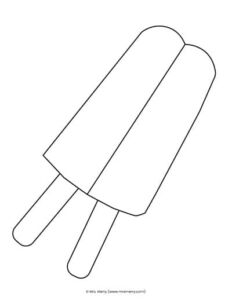 double popsicle coloring page