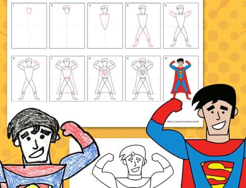 How to Draw a Superhero – Easy Drawing Tutorial For Kids