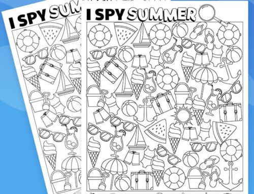 Free Printable I Spy Summer Game Sheet