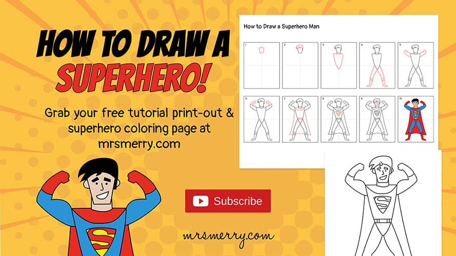 easy to draw superheroes on youtube