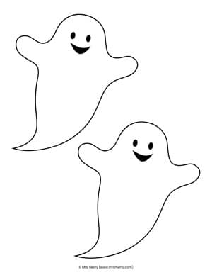 smiling ghost small template