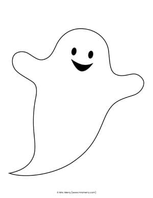 smiling ghost for crafts