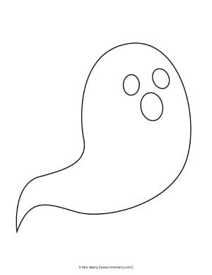 outline ghost eyes template