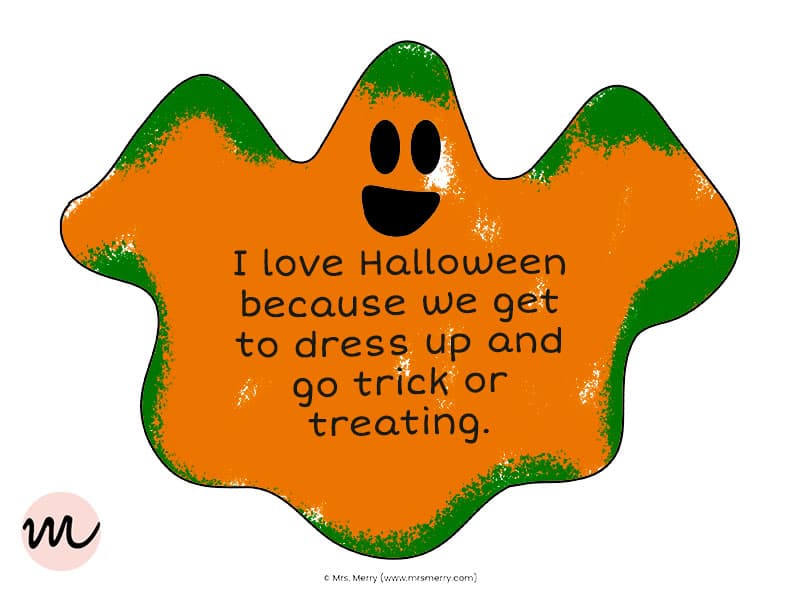 ghost I love halloween because
