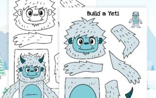 free yeti printable build a craft for kids