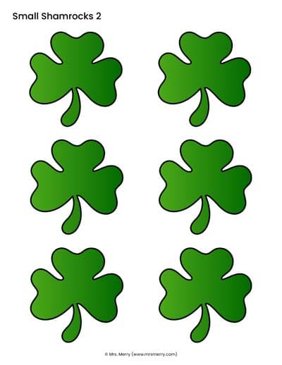 free small clovers to print