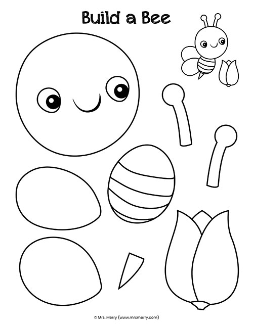 bee coloring page printable