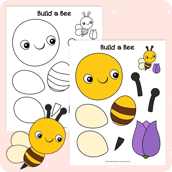 bee printable craft