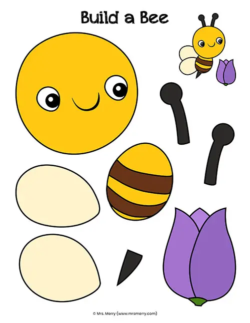 Printable Build a Bee Craft | Mrs. Merry
