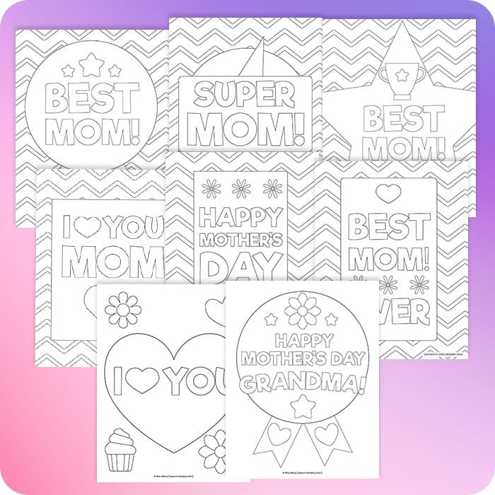 free printable mothers day coloring sheets