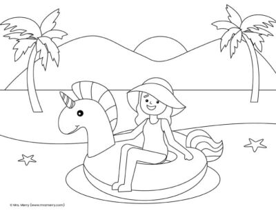 20 Fun Summer Coloring Pages for Kids | Mrs. Merry