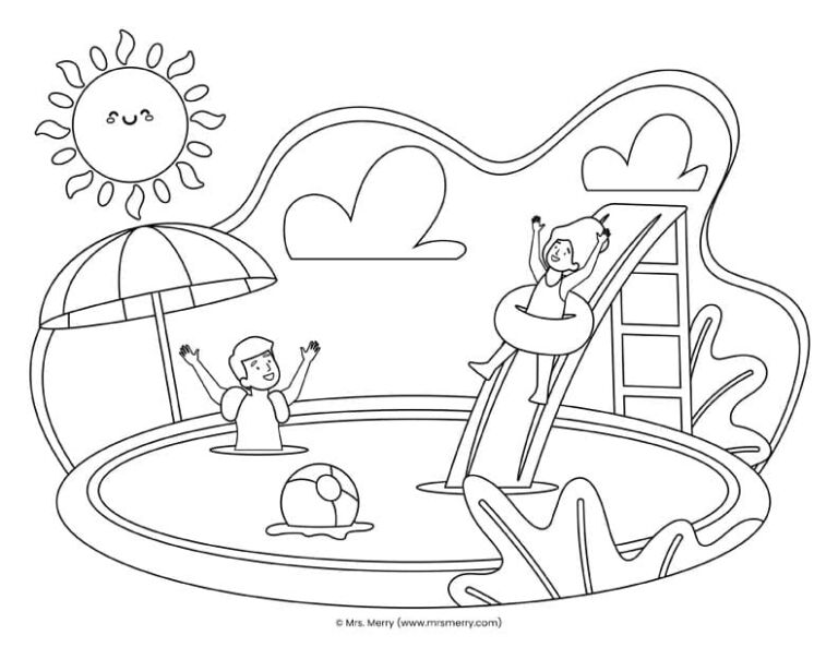20 Fun Summer Coloring Pages for Kids Mrs. Merry