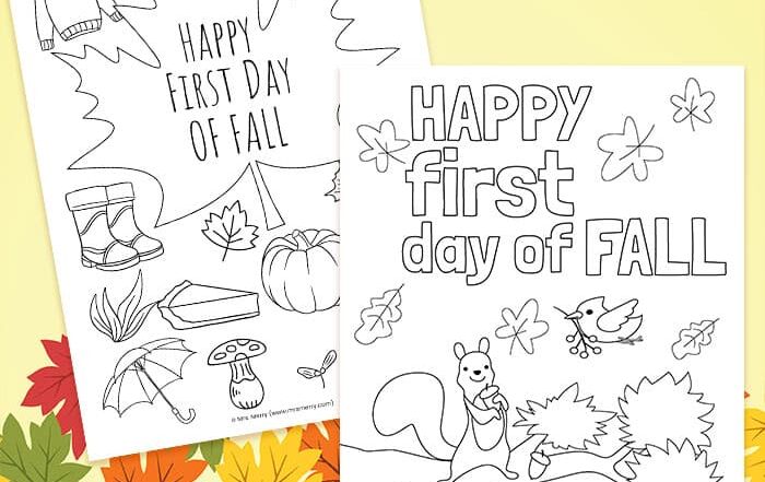 happy first day of fall printable