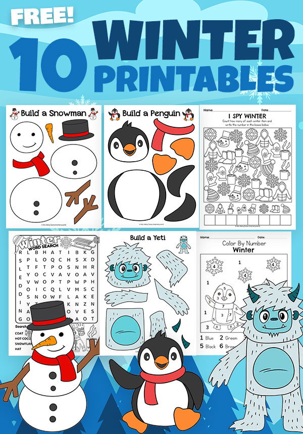 10 winter printables