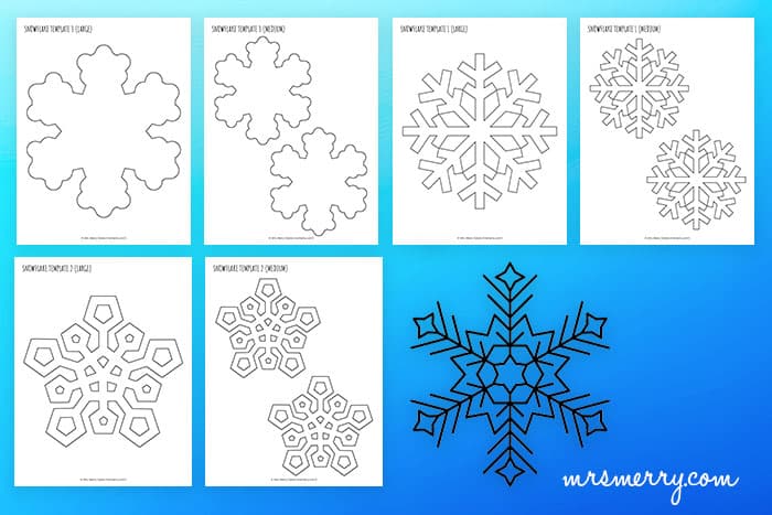 snowflake templates printable pdf