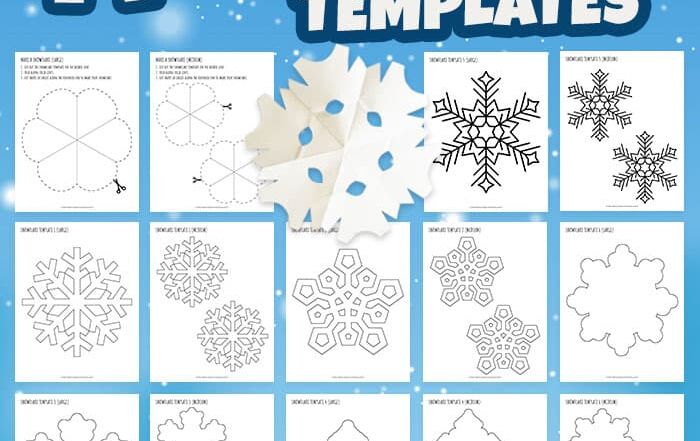 easy snowflake templates
