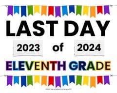11th grade sign 2024 school year